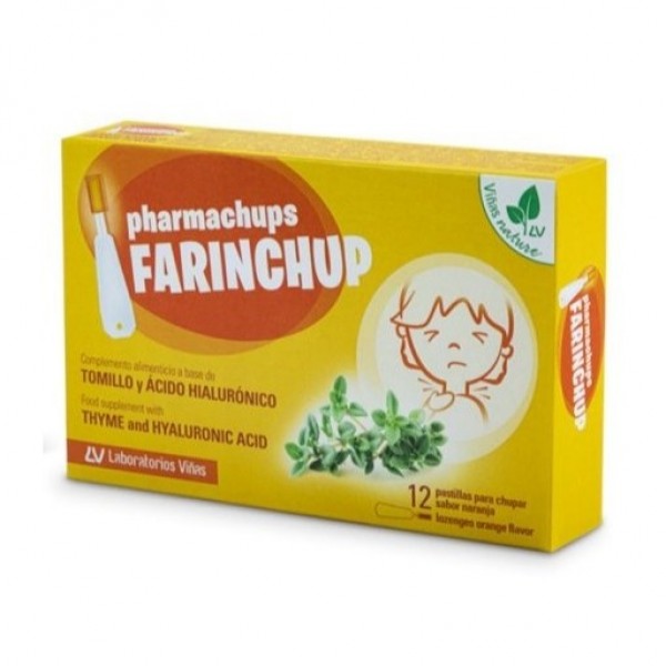 Farinchup 12 Pastillas Sabor Naranja