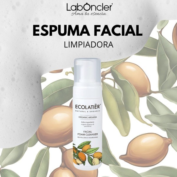 Espuma Limpiadora Facial Revitalizante y Nutritiva Argán Ecológico