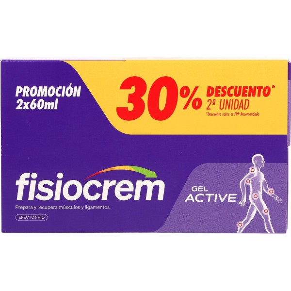 Fisiocrem Gel Active 2x60 ml Promo