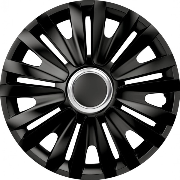 Juego de 4 Tapacubos de 13 Pulgadas Diseño Illinois RC Black